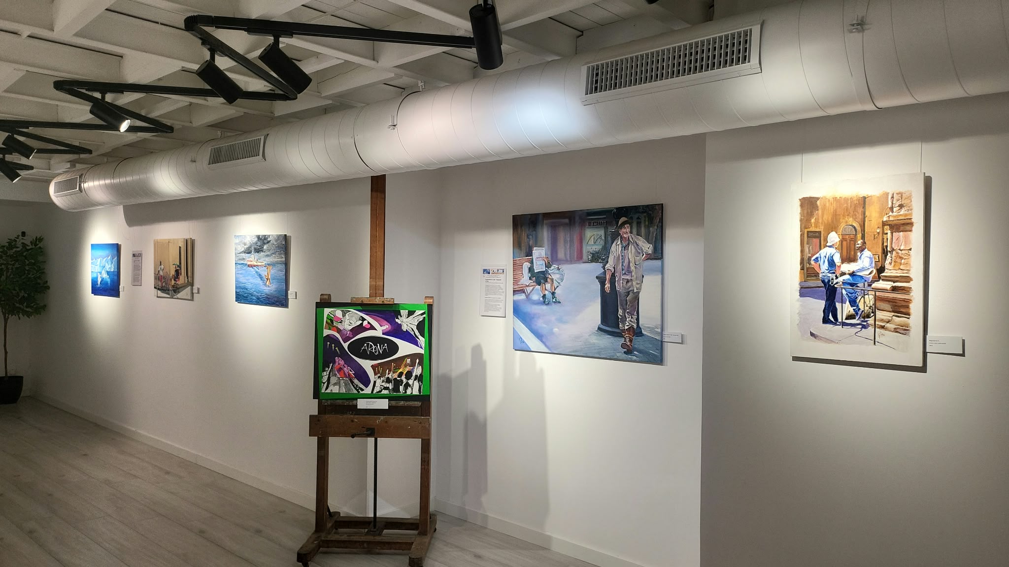 Obras de Josep Riau en la Fundación Arena